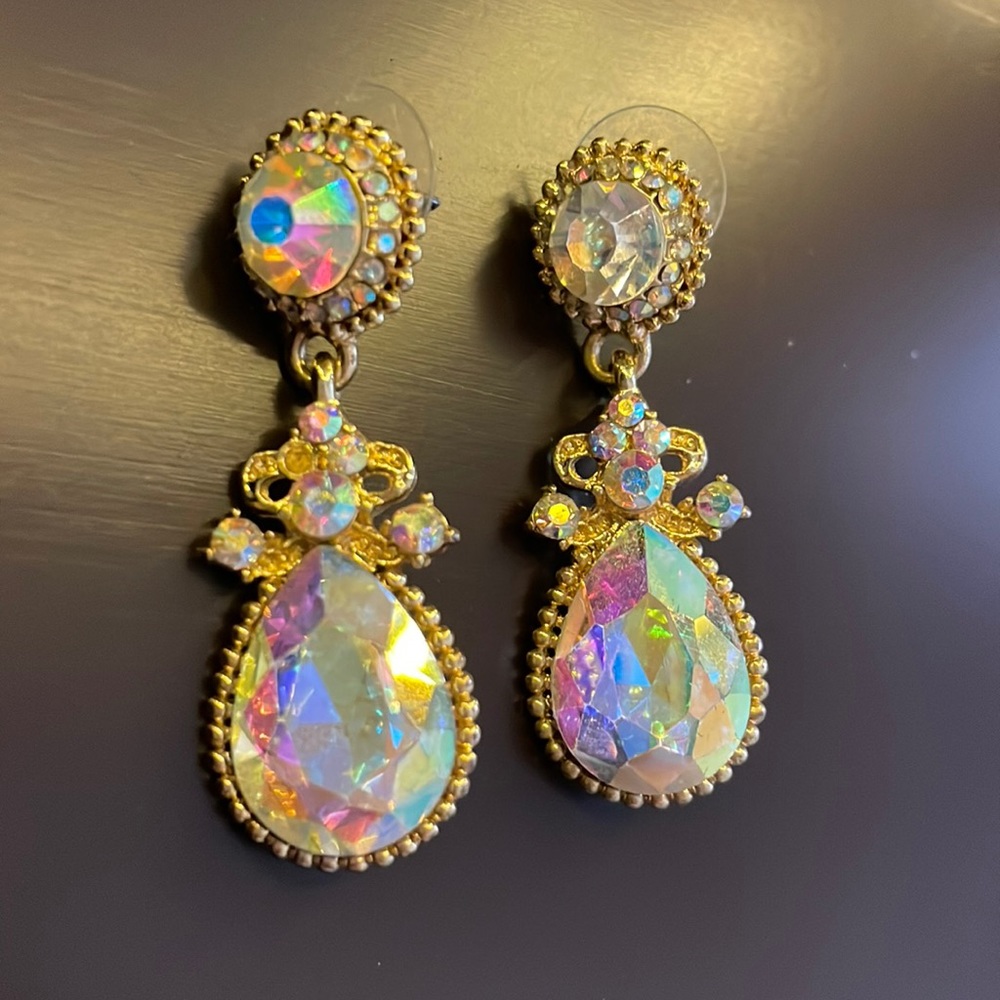Iridescent Gem Earrings